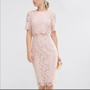 ASOS Lace midi pencil dress